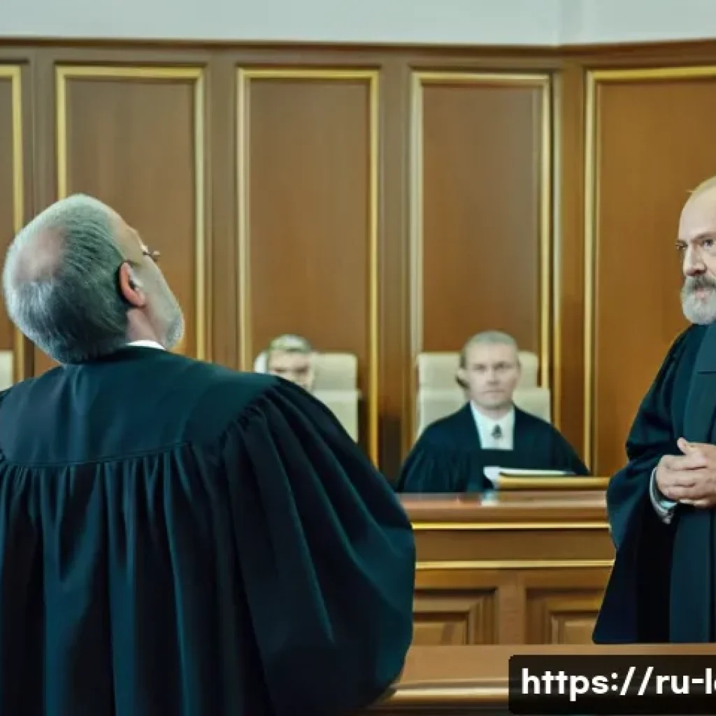 행정법상 손실보상제도 - A detailed courtroom scene in a modern Russian civil court, showing a judge in traditional robes att...