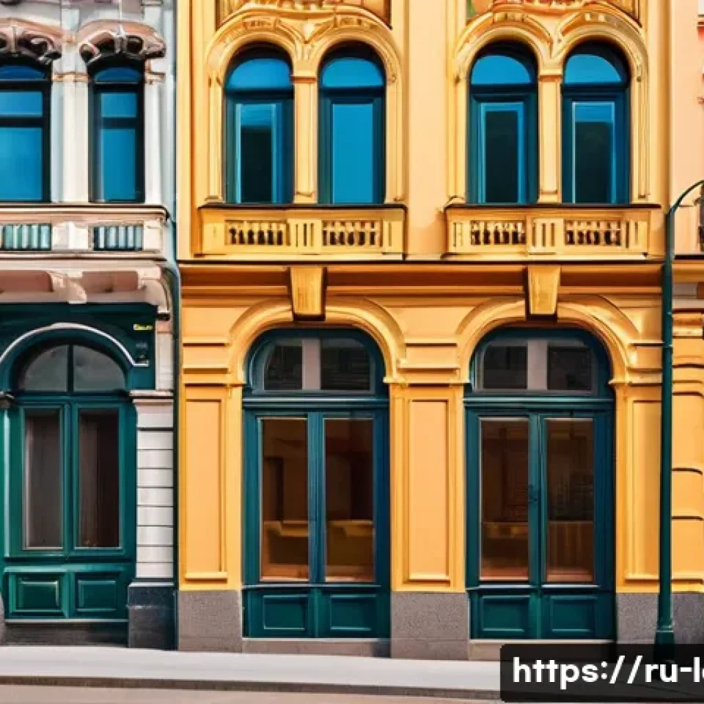 헌법상 재산권 제한 - A detailed urban scene depicting a Russian historic district with strict architectural preservation ...
